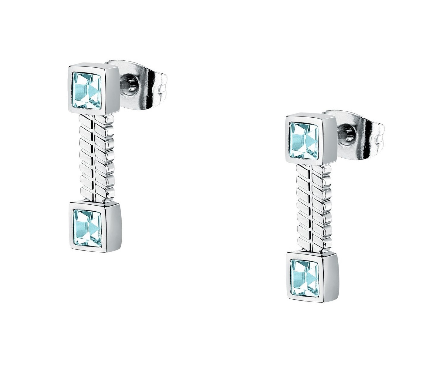 Morellato Ocelové visací náušnice s krystaly Gioia SAVY41