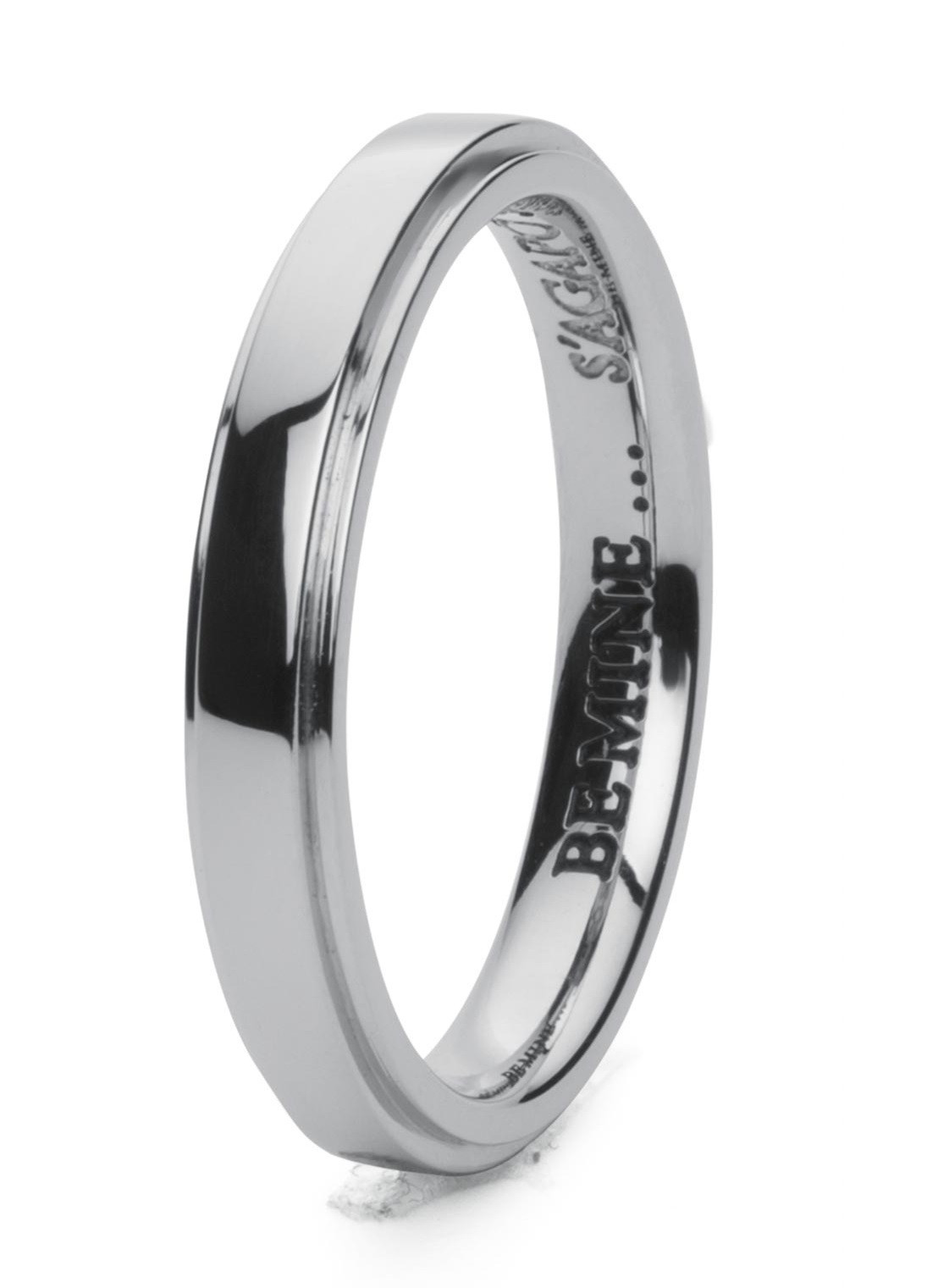 S'Agapõ Ocelový snubní prsten pro ženy For Love SFV33 54 mm