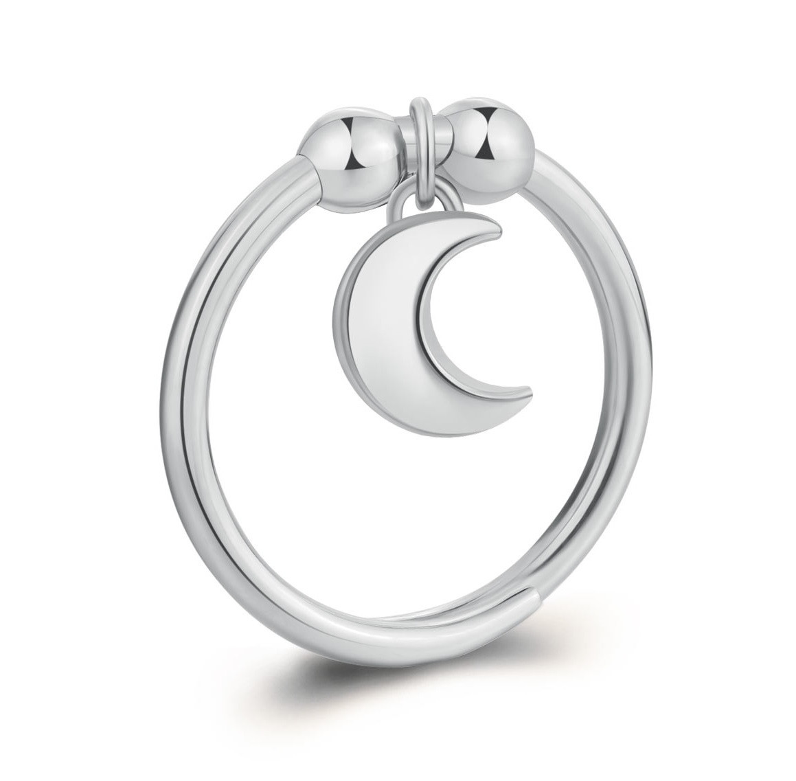 S'Agapõ Nastavitelný ocelový prsten Měsíc Feelings SFE33