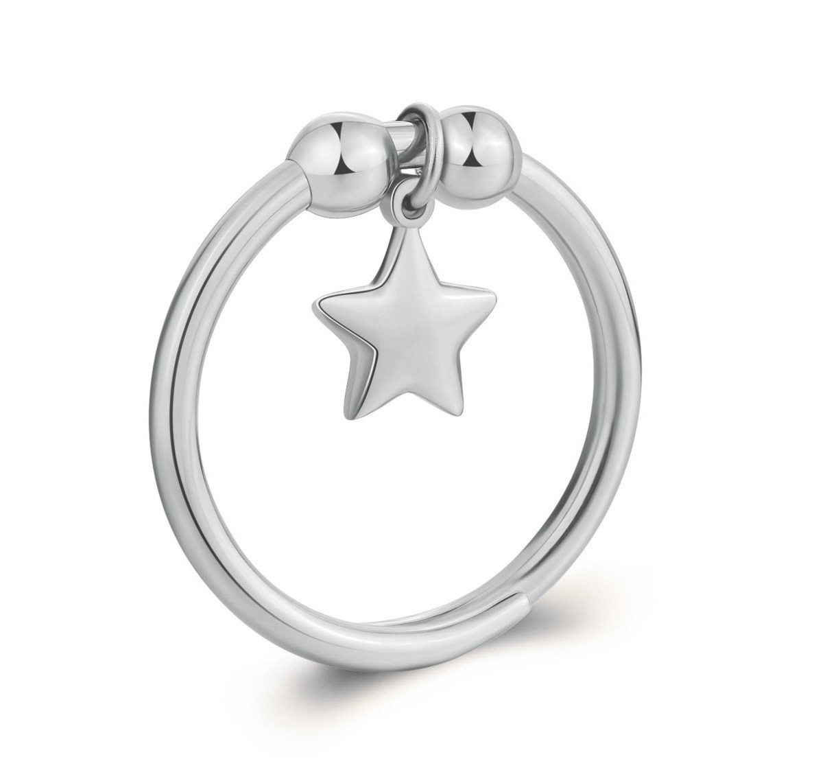 S'Agapõ Nastavitelný ocelový prsten Hvězda Feelings SFE32