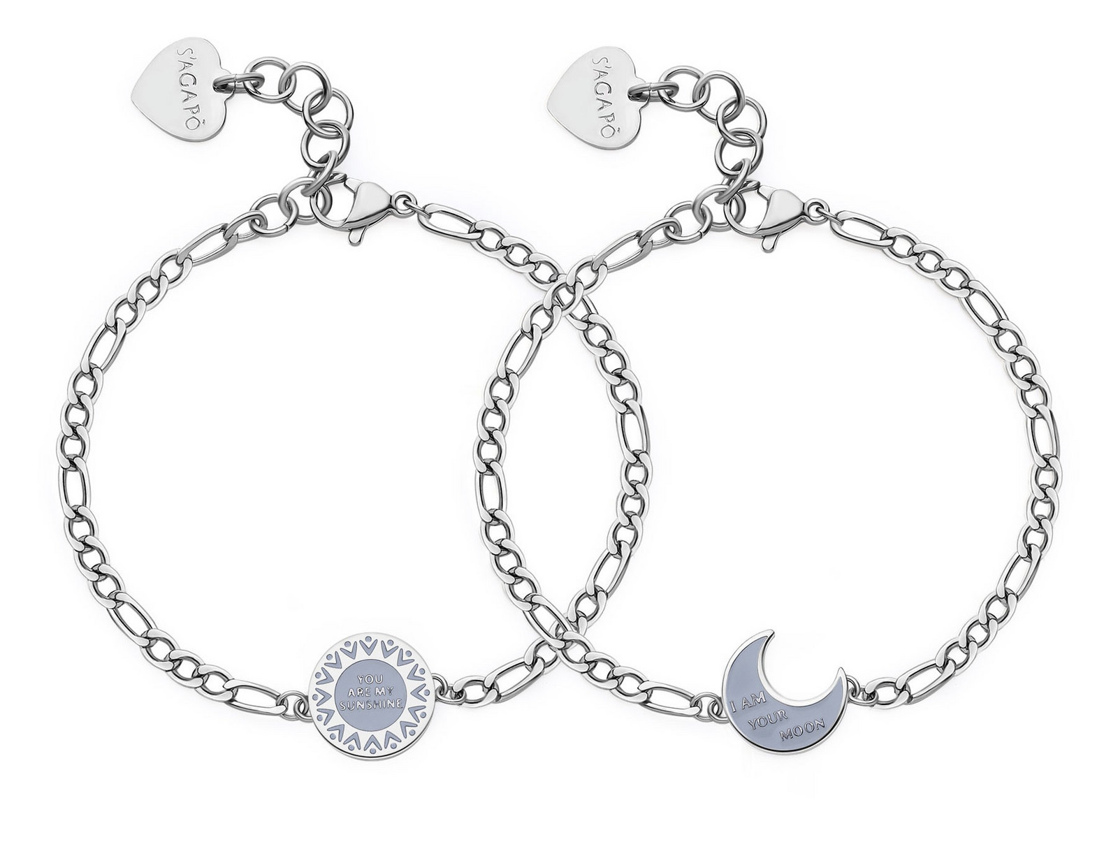 S'Agapõ Dámský set ocelových náramků Me + You SEY28