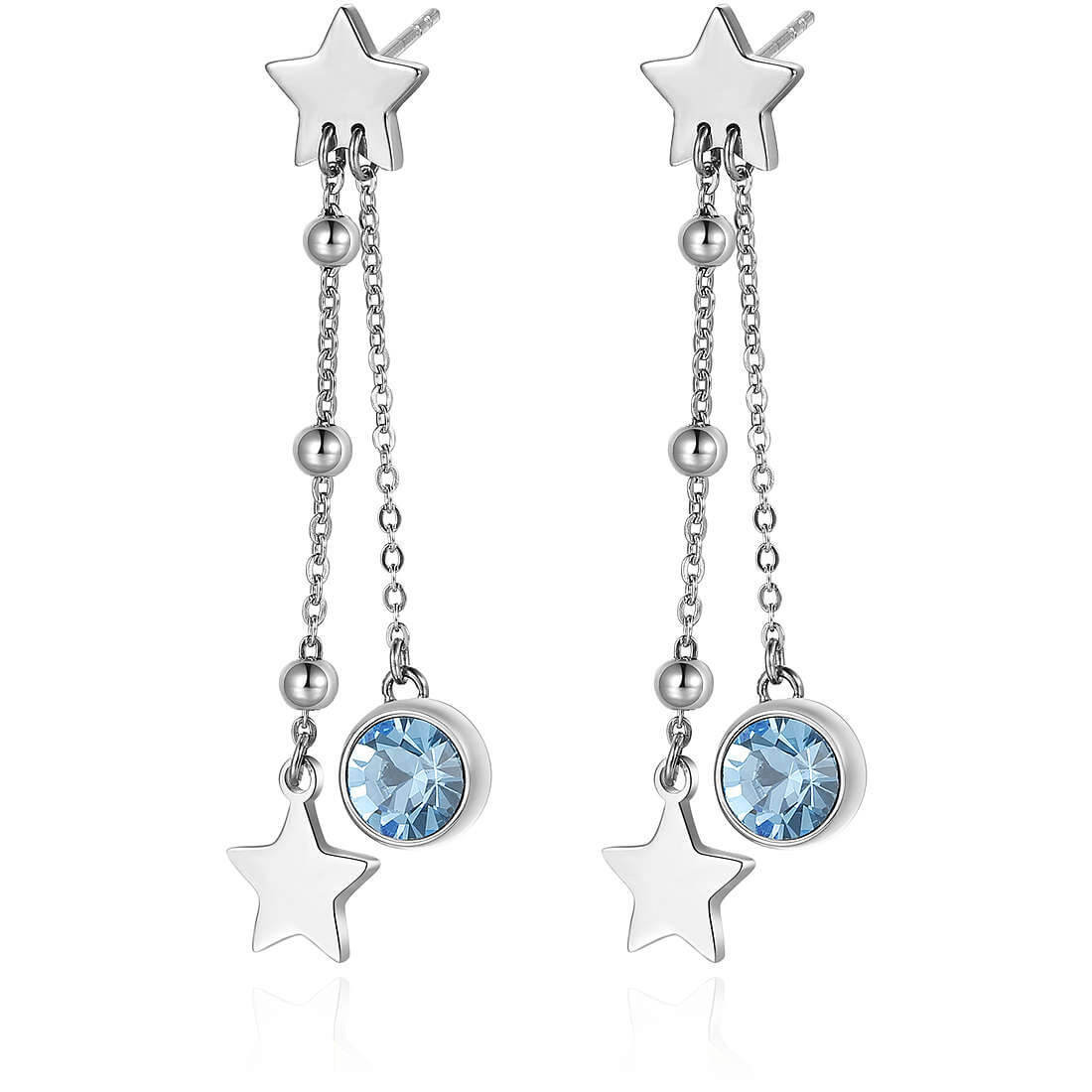 S'Agapõ Dlouhé ocelové náušnice Aurora SAR19