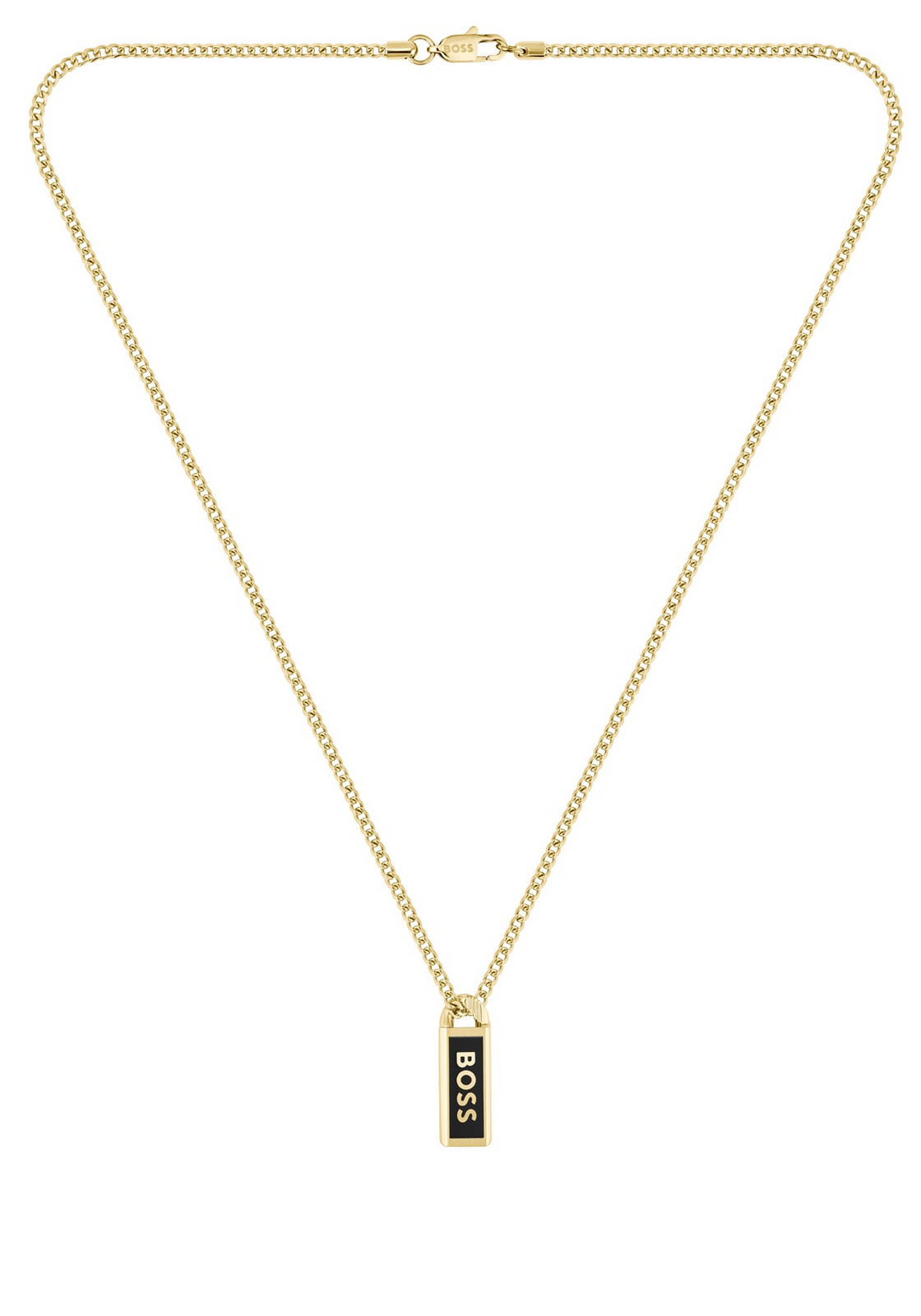 Hugo Boss Pozlacený pánský náhrdelník Kassy Emblem 1580678