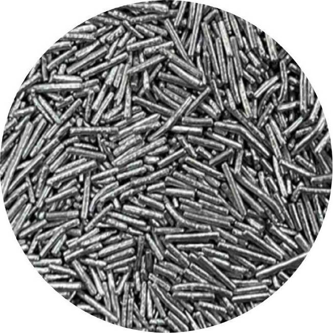 Cukrové metalické tyčinky stříbrné 80g - I LOVE CAKES