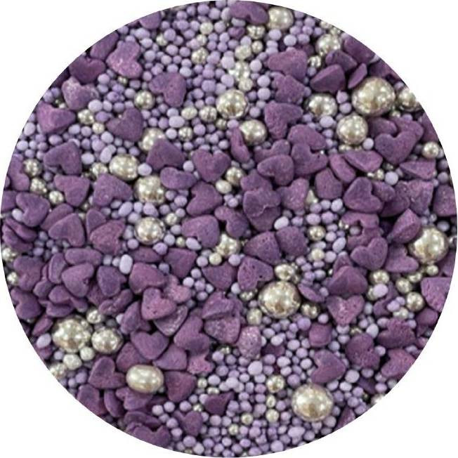 Cukrové zdobení Fialová láska 80g - I LOVE CAKES