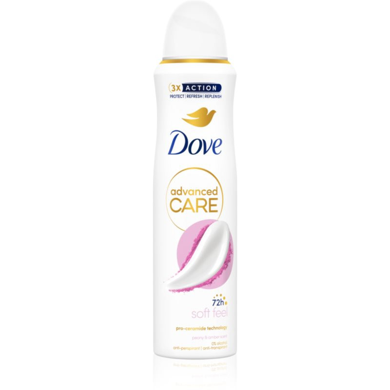 Dove Advanced Care Soft Feel antiperspirant ve spreji 150 ml