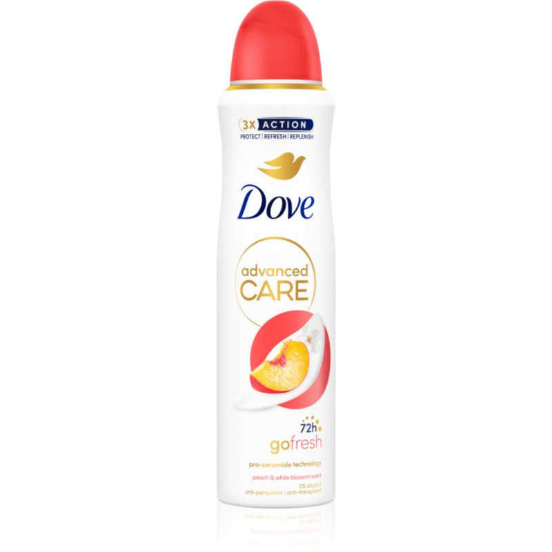 Dove Advanced Care Peach & White Blossom antiperspirant pro ženy 150 ml
