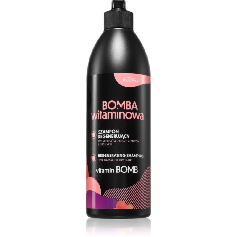 Joanna Vitamin Bomb Regenerating Shampoo regenerační šampon pro suché a poškozené vlasy 500 ml