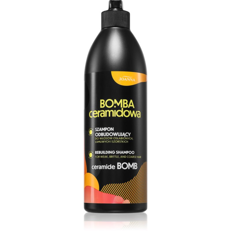 Joanna Ceramide Bomb Rebuilding Shampoo regenerační šampon pro lámavé a namáhané vlasy 500 ml