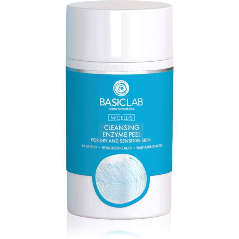 BasicLab Dermocosmetics Micellis jemný enzymatický peeling pro suchou až citlivou pleť 35 g