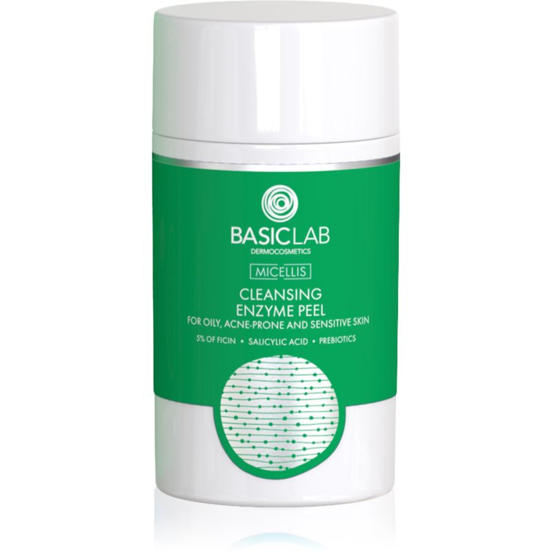BasicLab Dermocosmetics Micellis enzymatický peeling pro mastnou a problematickou pleť 35 g