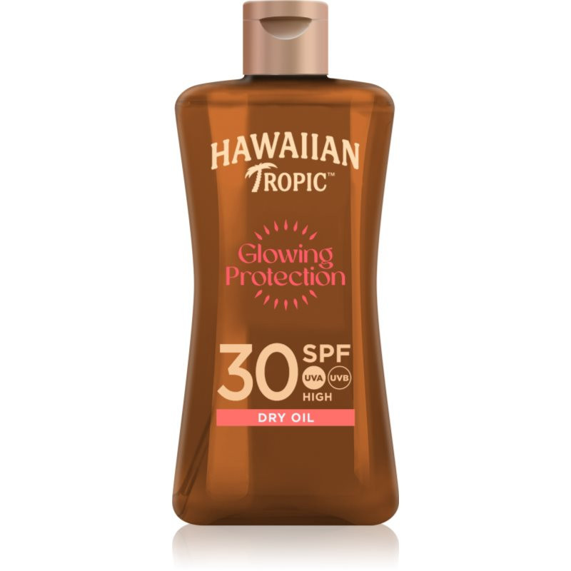 Hawaiian Tropic Glowing Protection Dry Oil suchý olej na opalování SPF 30 100 ml