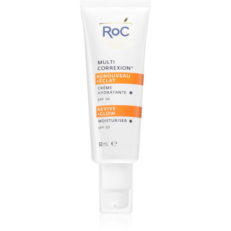 RoC Multi Correxion Revive + Glow Moisturiser vyživující hydratační krém s vitaminem C SPF 30 50 ml