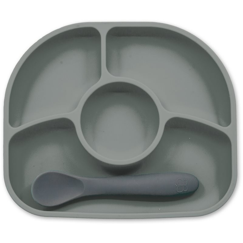 BBLÜV Yümi dělený talíř Grey 1 ks