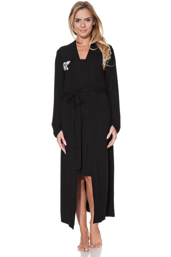 Luisa Moretti Dámský bambusový župan ELENNE S Černá