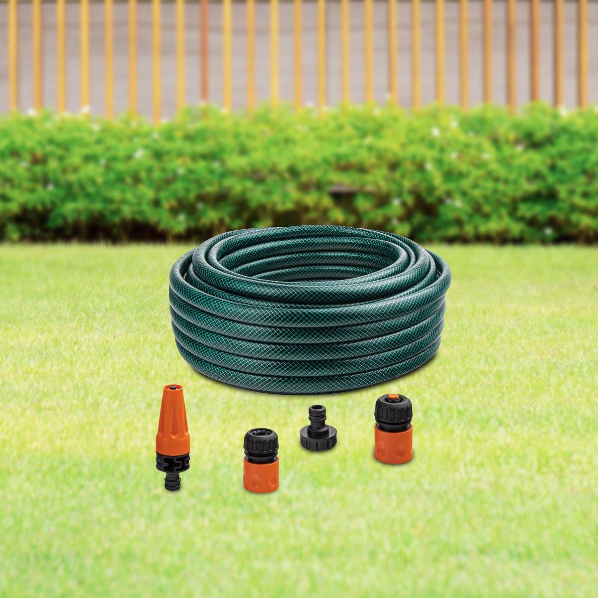 Haushalt international Zahradní hadice se sadou přípojek 1/2