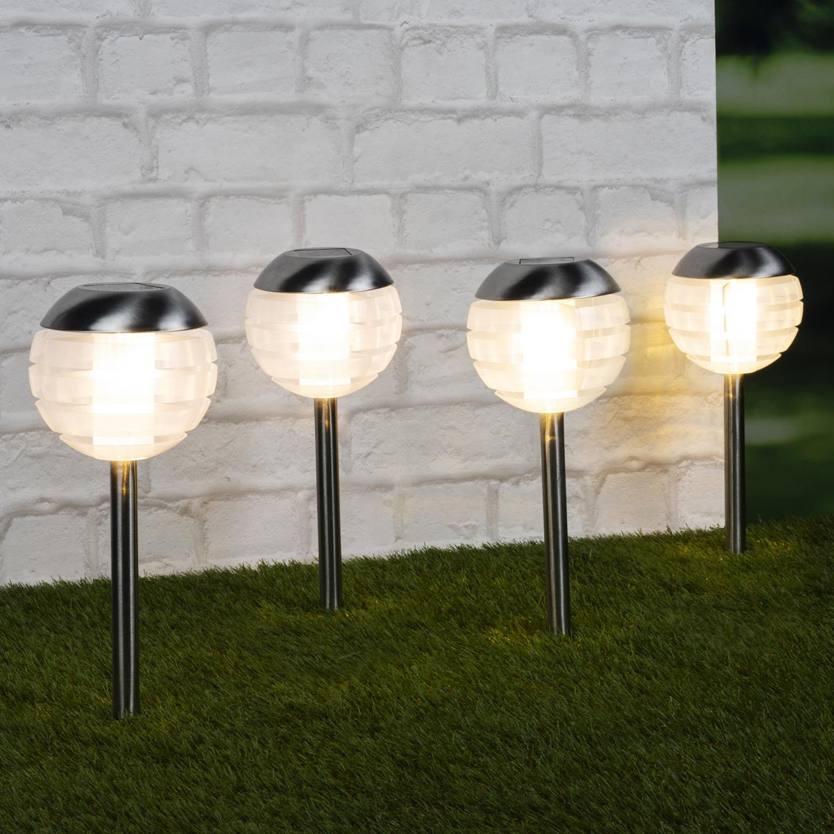 Haushalt international Solární osvětlení Koule, 4 kusy