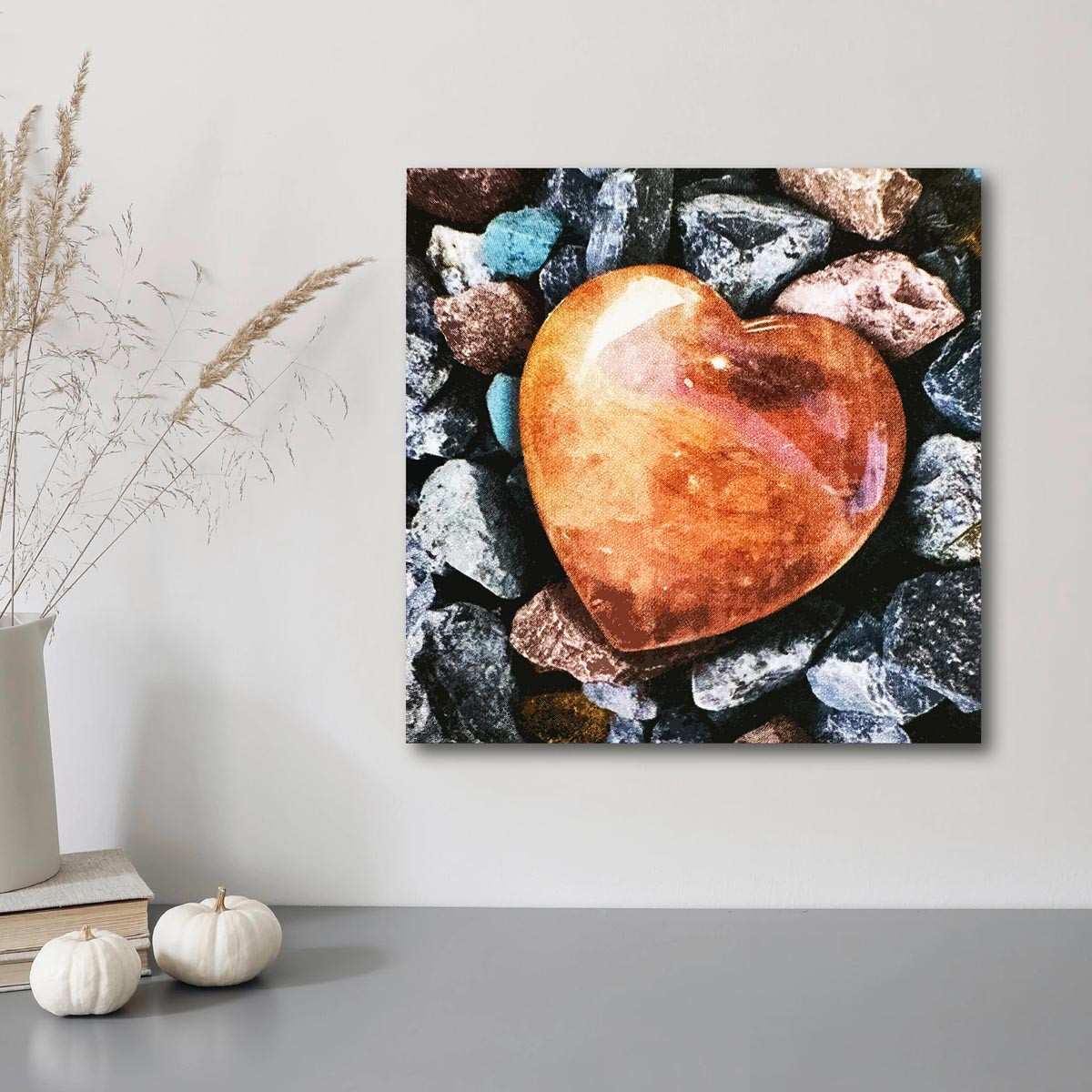 Weltbild Diamantové malování Kamenné srdce