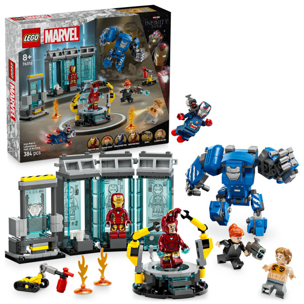 LEGO® ǀ Marvel 76315 Iron Man a jeho laboratoř: Síň brnění