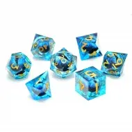 Glassstaff Ice Dragon's Gaze Floating Eye RPG Dice Set (7)