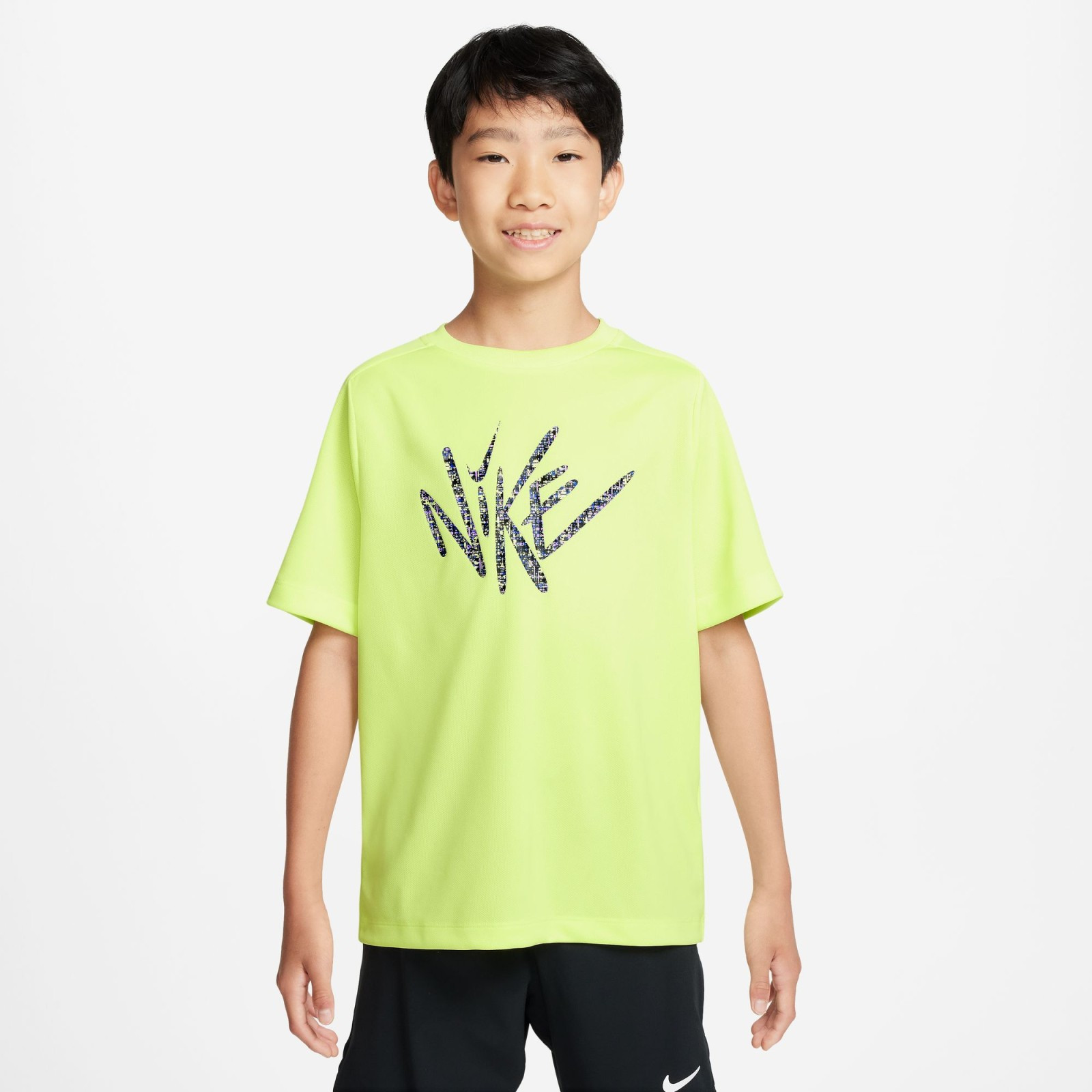 Nike Dri-FIT Multi Older Kids Short-Sleeve Top XL