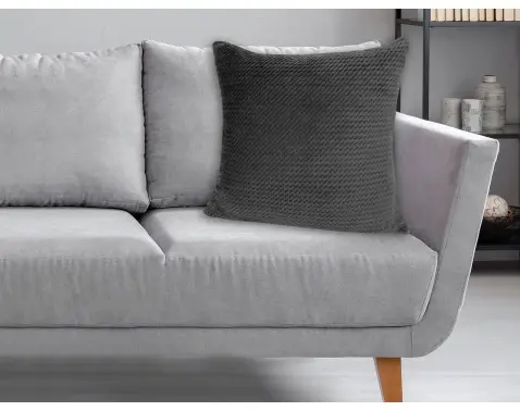 Dekorační polštář ZigZag 60x60 cm, antracit