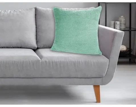 Dekorační polštář ZigZag 60x60 cm, mátová zelená