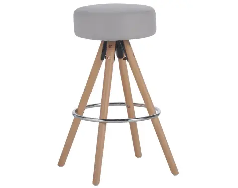 Barová stolička Helsing, světle šedá látka