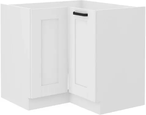 Dolní rohová kuchyňská skříňka Luna, 90/90 cm, bílá