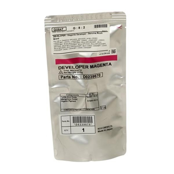 Ricoh D023-9670 purpurový (magenta) originální developer