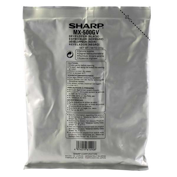 Sharp MX500GV černý (black) originální developer