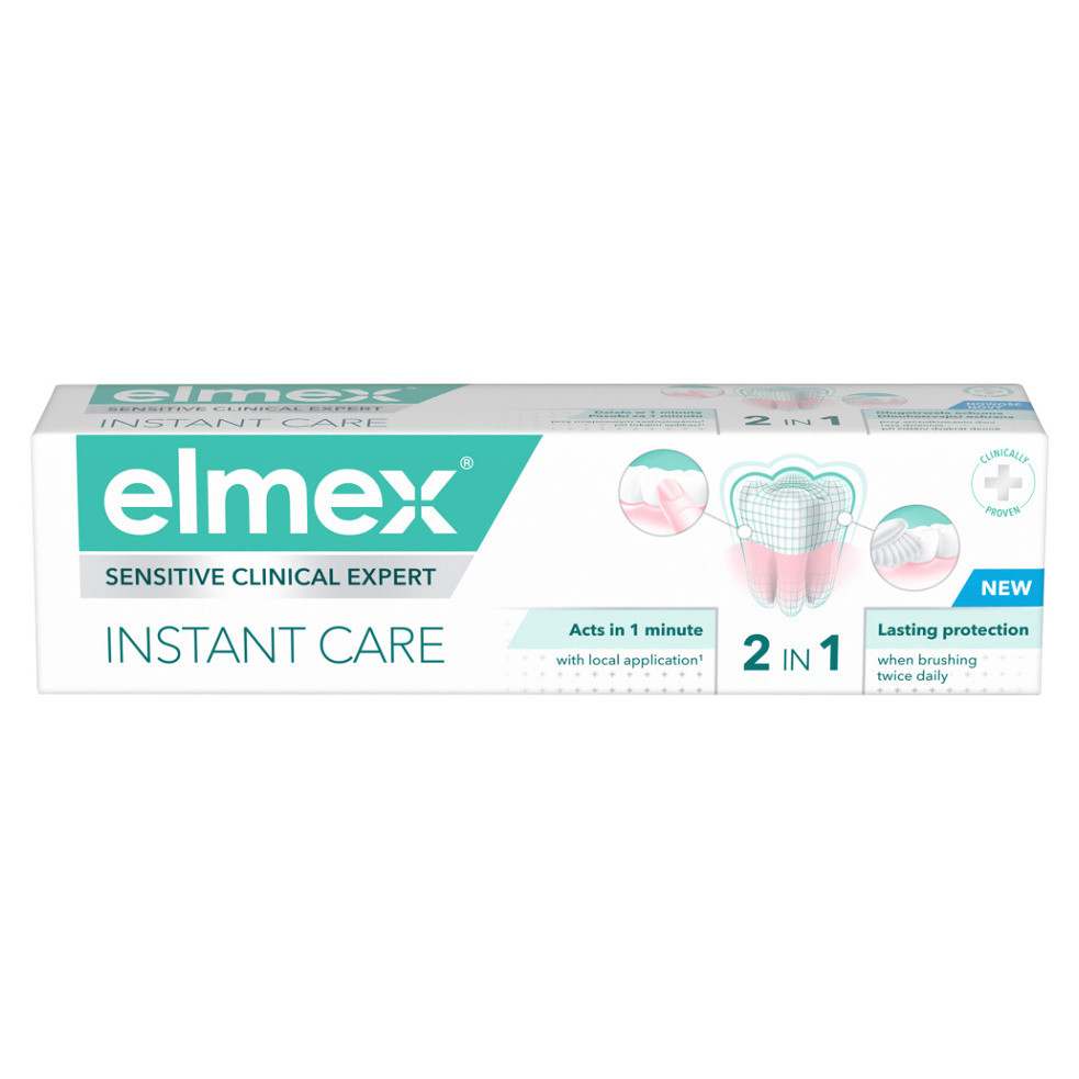 ELMEX Sensitive Zubní pasta 2 v 1 Instant Care 75 ml