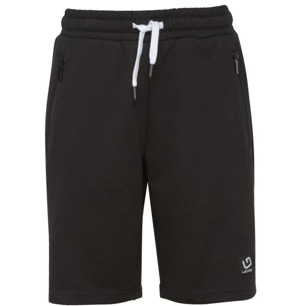 Lewro NAROS Chlapecké úpletové šortky, černá, velikost