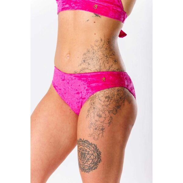GOLDBEE VELVET SWIMSUIT Dámské plavky, růžová, velikost