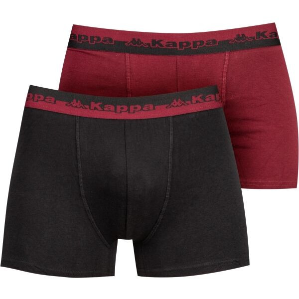 Kappa LOGO ZENBO 2 PACK Pánské boxerky, černá, velikost