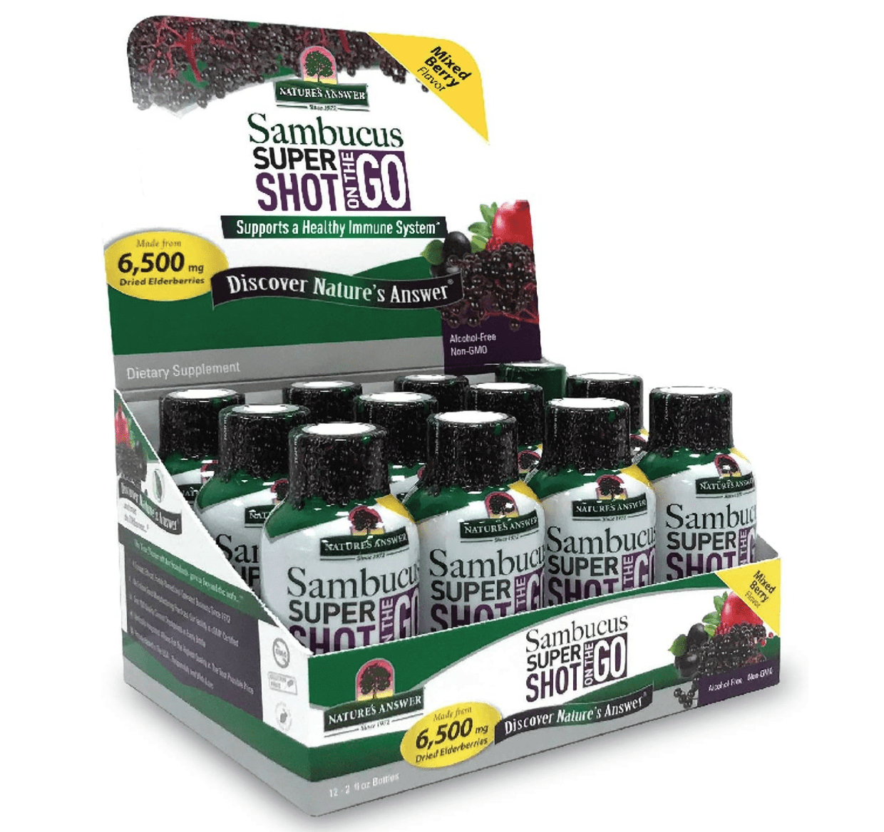 Nature's Answer Sambucus Super Shot on the Go, 12x 60 ml