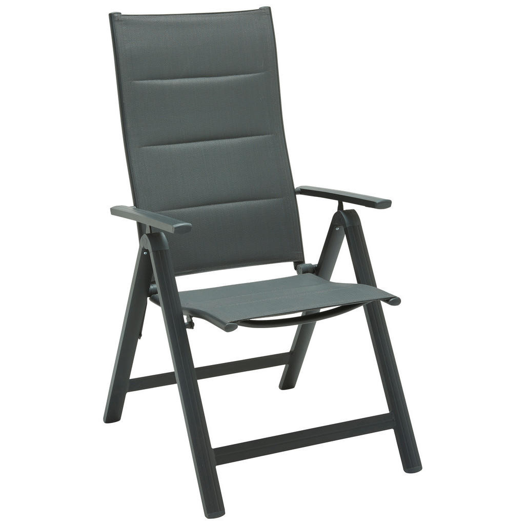 XXXL ZAHRADNÍ KŘESLO, kov, textil