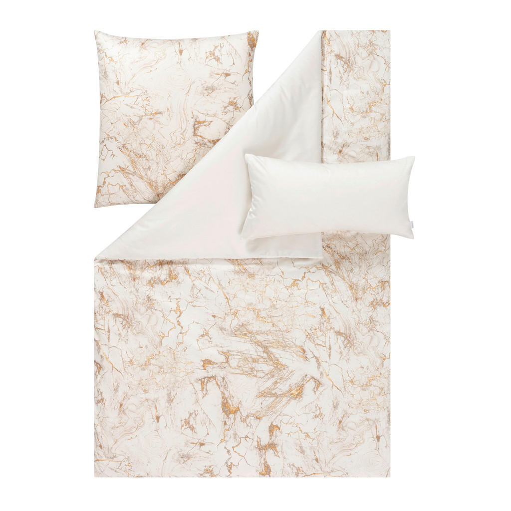 Estella POVLEČENÍ, makosatén, ecru, 140/200 cm