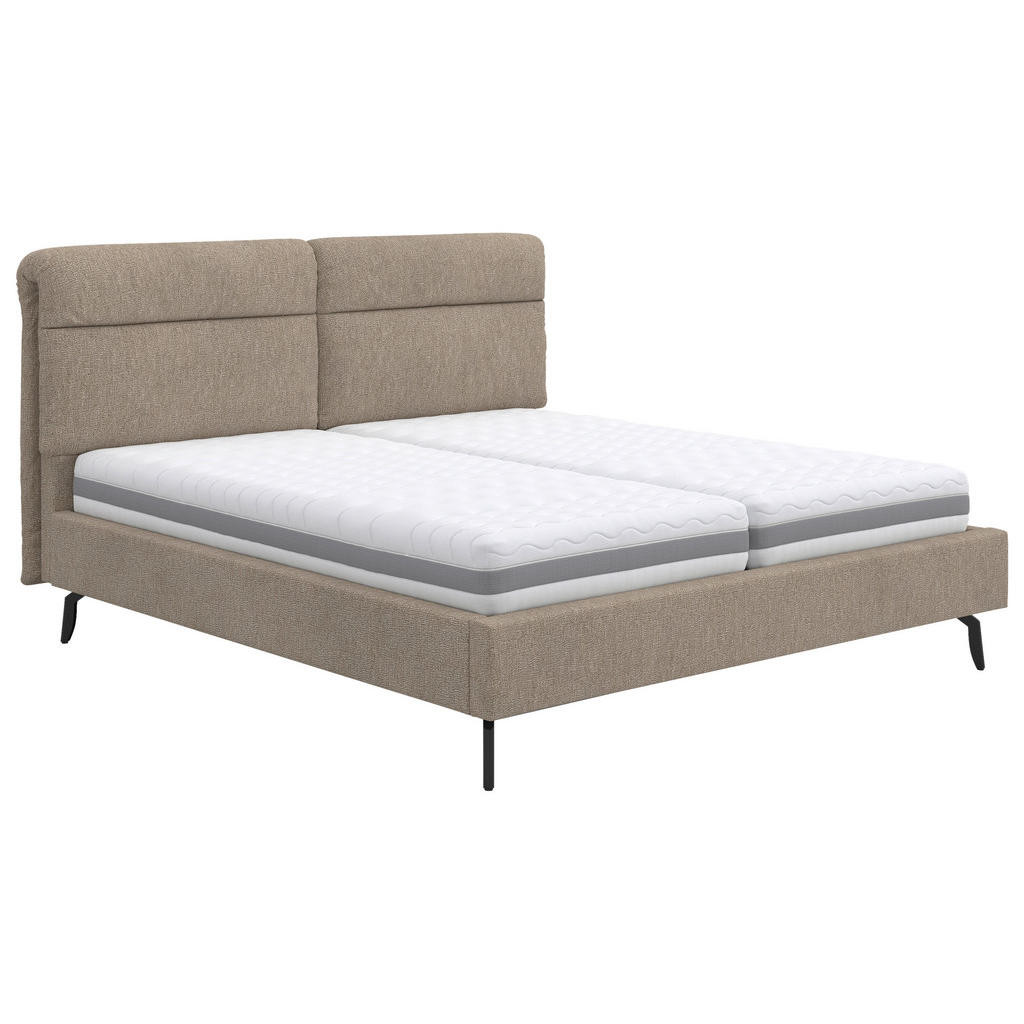 Esposa ČALOUNĚNÁ POSTEL, 180/200 cm, dřevo, textil, kompozitní dřevo, béžová