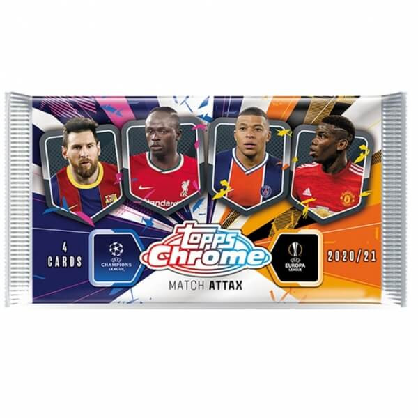 2020-21 Topps Chrome Match Attax Hobby Balíček