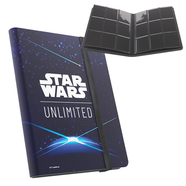 Album na karty Star Wars: Unlimited 9-Pocket na 360 karet - Card Back Blue