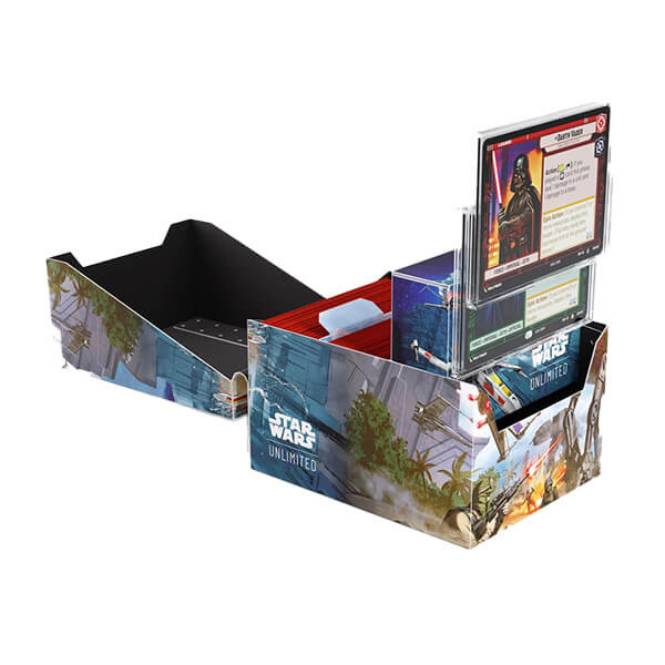 Multifunkční krabička na karty Star Wars: Unlimited Twin Suns Soft Crate - Battle of Scarif