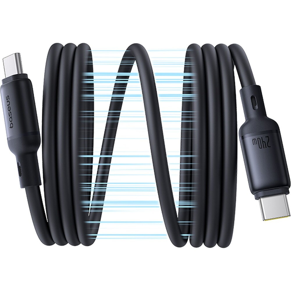 Baseus PicoGo magnetic datový kabel USB-C/USB-C 1m 240W černý