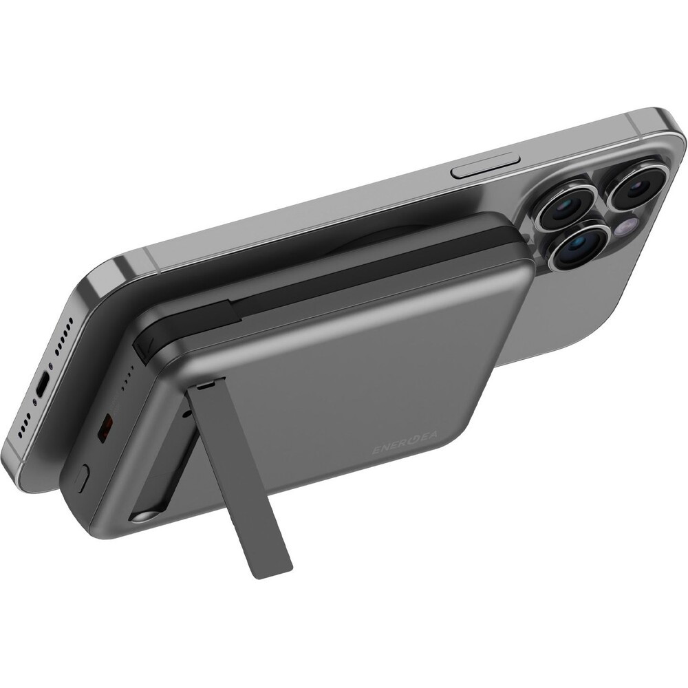 ENERGEA MagPac Pro Plus (Qi2) MagSafe powerbanka s kabelem, 10000mAh, černá