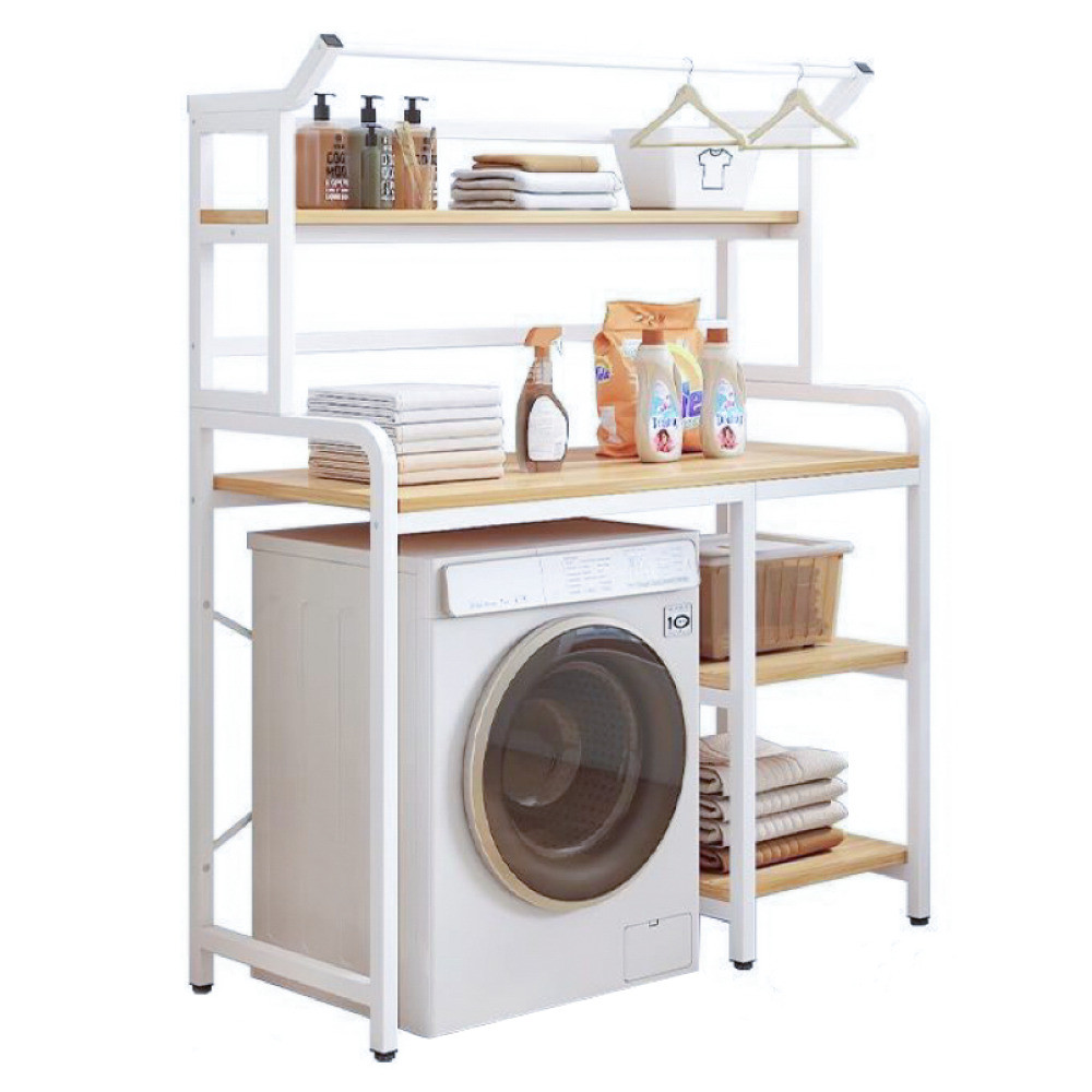 Kondela Regál nad pračku, dub natural/bílá, DARBY
