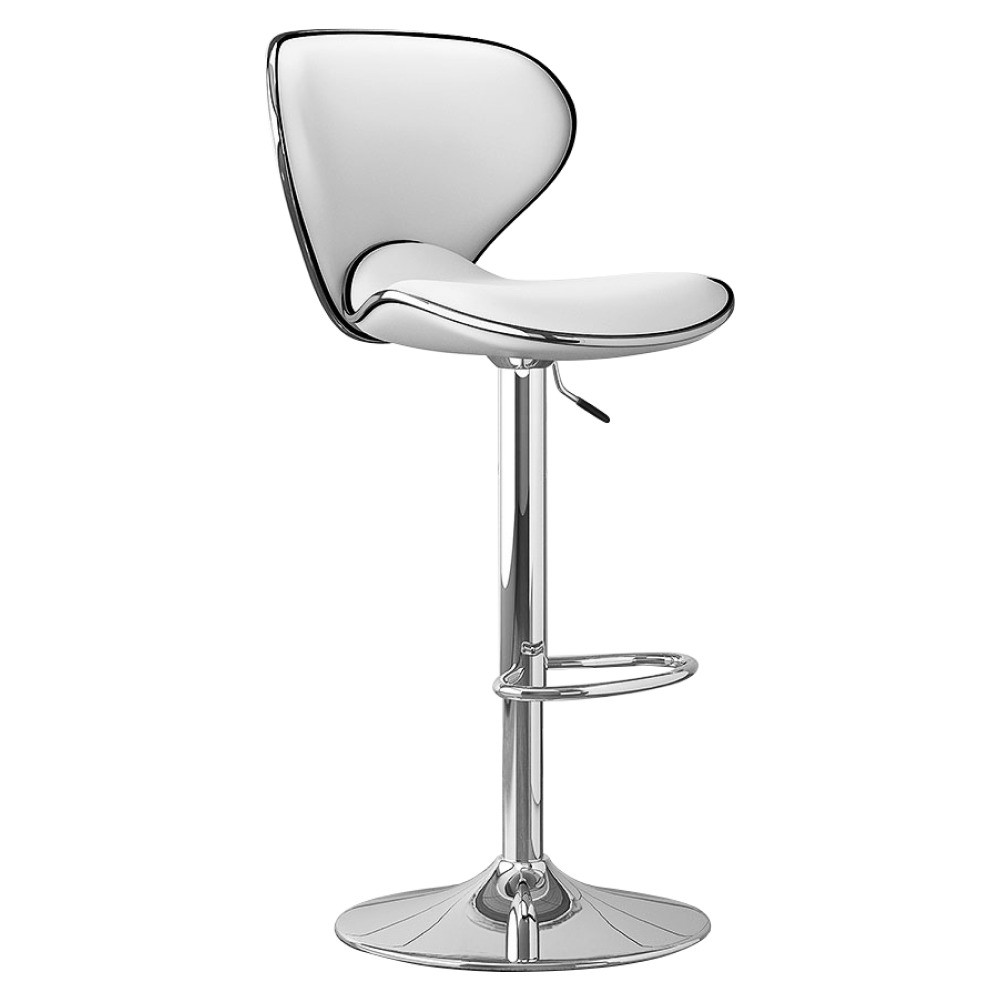 Kondela Barová židle, bílá/chrom, HEDLI