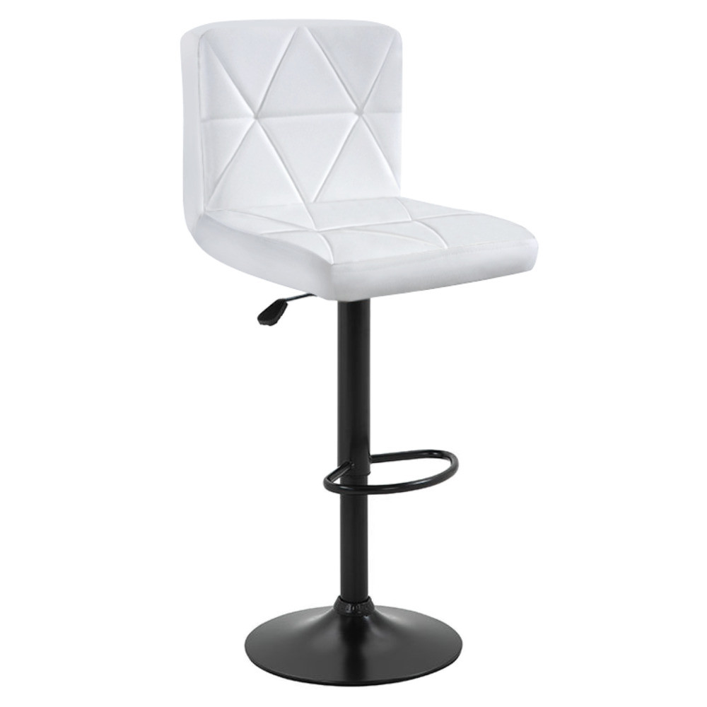 Kondela Barová židle, ekokůže bílá/černá, SELEST