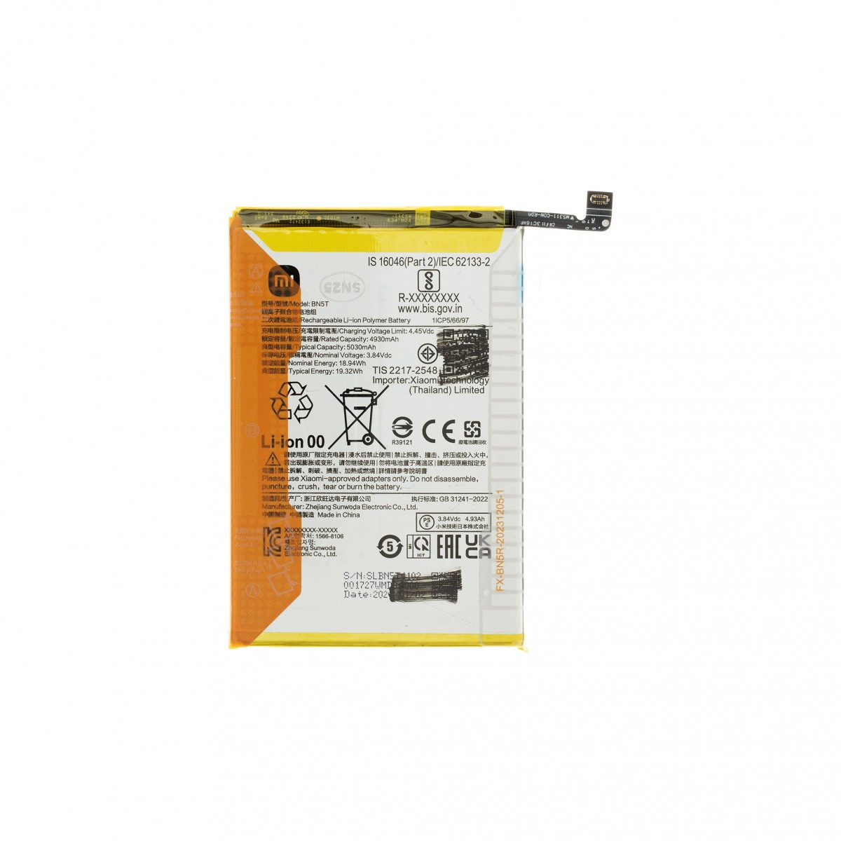 Baterie BN5T Xiaomi Original 5030mAh (Service Pack)