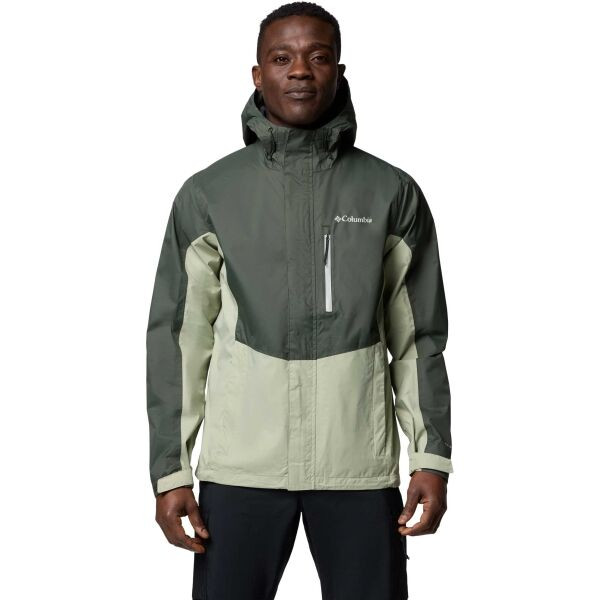 Columbia POURING ADVENTURE III JACKET Pánská outdoorová bunda, tmavě zelená, velikost