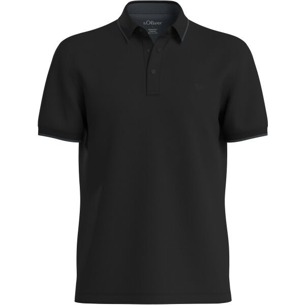 s.Oliver RL POLO NOOS Pánská polokošile, černá, velikost
